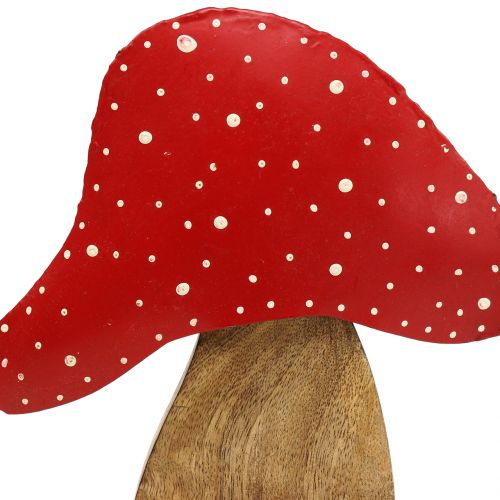 Artikel Deco figur toadstool natur, rød 25cm