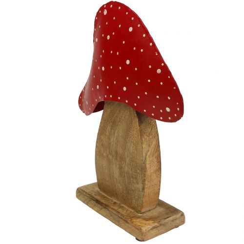 Floristik24 Deco figur toadstool natur, rød 25cm