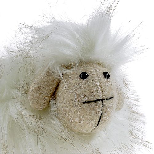 Floristik24 Dekorativ figur fårecreme 21cm