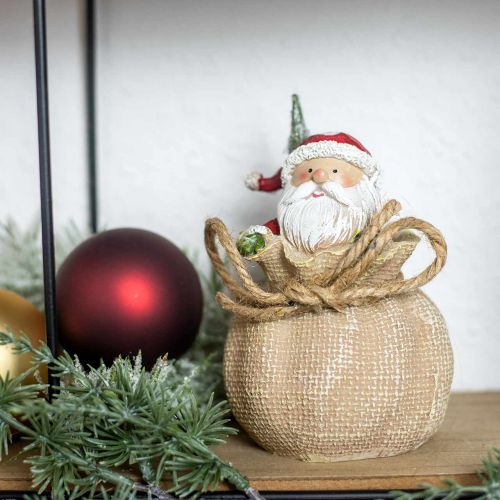 Artikel Dekorativ julemandsfigur i sæk Julepynt Ø8cm/H13cm 2 stk.