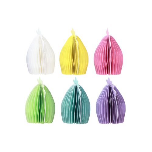 Artikel Dekorative kyllinger lavet af honeycomb papir påske 11×6,5×12cm 6 stk.