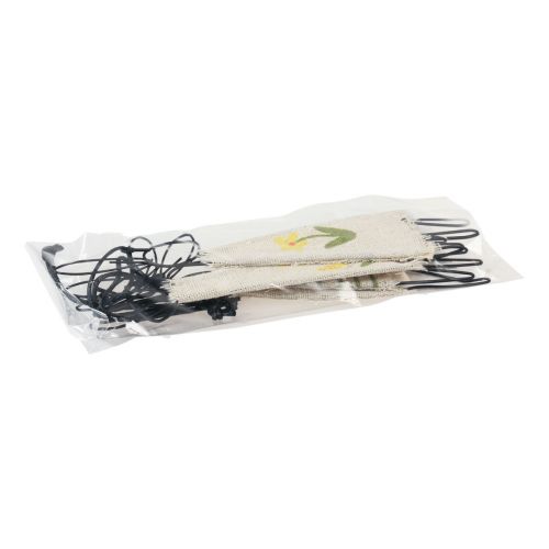 Floristik24 Dekorative figurer metal kaninbøjle sort natur 19cm 4 stk