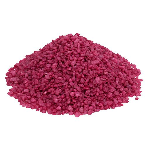 Floristik24 Dekorative granulat fuchsia dekorative sten 2mm - 3mm 2kg