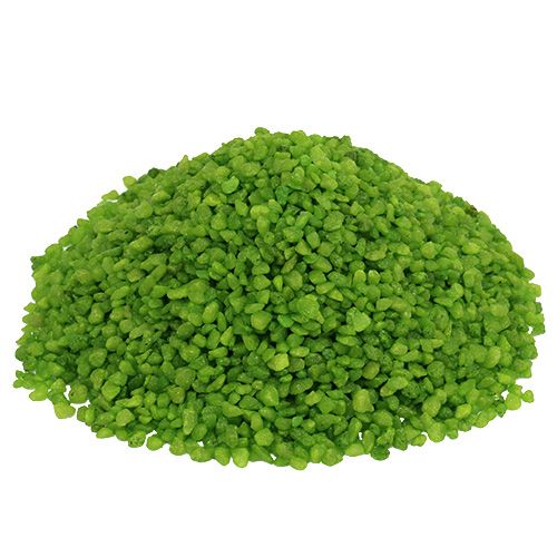 Floristik24 Dekorative granulat grønne dekorative sten 2mm - 3mm 2kg