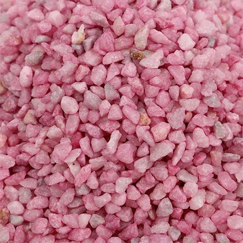 Floristik24 Dekorative granulat lyserøde dekorative sten 2mm - 3mm 2kg
