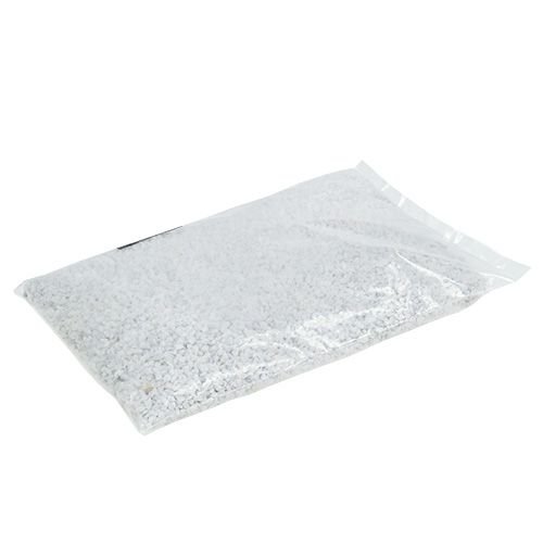 Floristik24 Dekorative granulat hvide dekorative sten 2mm - 3mm 2kg