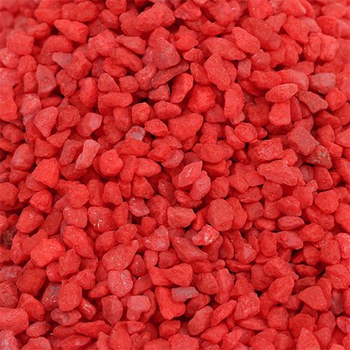 Artikel Dekorative granulat røde dekorative sten 2mm - 3mm 2kg