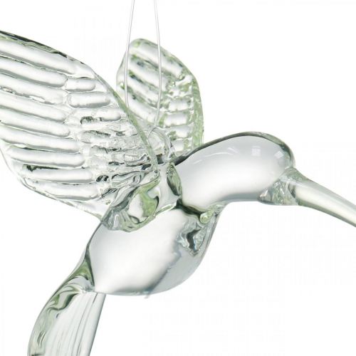 Artikel Dekoration kolibri, glas dekoration, paradis fugl, glas vedhæng, dekoration fugl