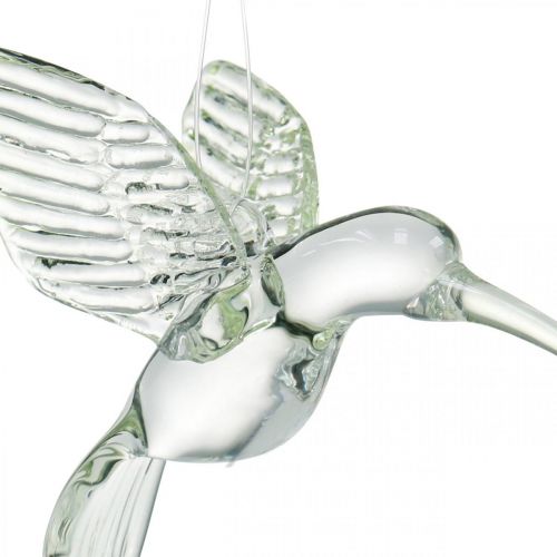 Floristik24 Dekoration kolibri, glas dekoration, paradis fugl, glas vedhæng, dekoration fugl