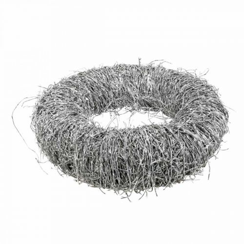 Floristik24 Dekorativ krans natur, ranke krans, natur krans Ø35cm hvid