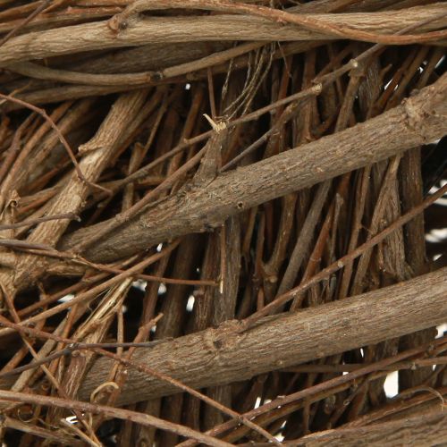 Artikel Dekorativ krans lavet af elmegrene i natur Ø28–30cm H6,5cm 2stk.
