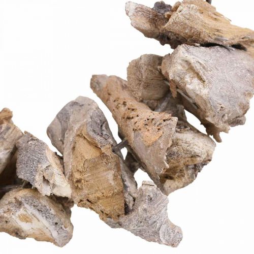 Dekorativ krans natur krans rod træ deco natur hvid Ø26cm