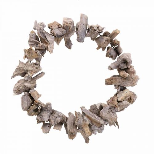 Floristik24 Dekorativ krans natur krans rod træ dekoration natur hvid Ø30cm