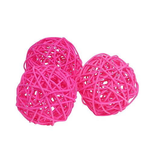 Floristik24 Pyntekugler pink Ø7cm 18 stk