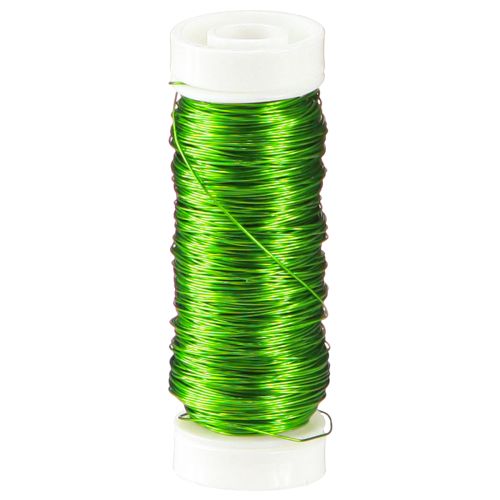 Floristik24 Deco emaljetråd Ø0,30mm 30g 50m æblegrøn