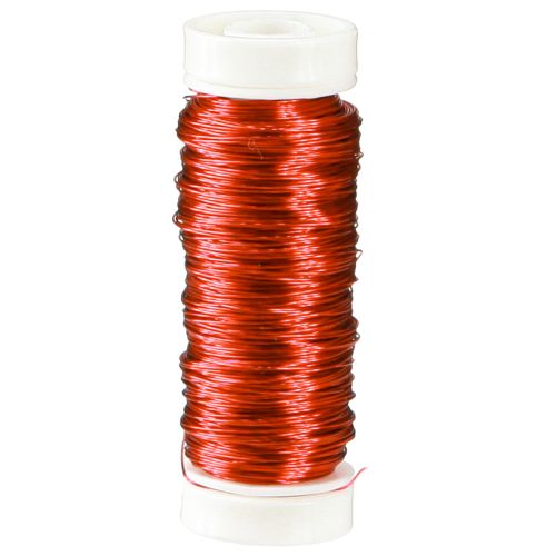 Floristik24 Deco wire Ø0,30mm 30g/50m rød