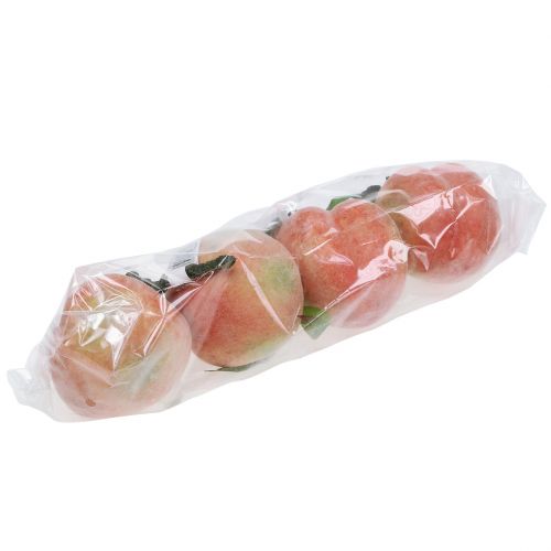 Floristik24 Deco frugt fersken pink Ø8cm L10cm 4stk