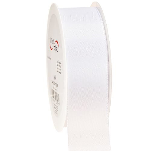 Artikel Dekorationsbånd gavebånd hvid polyester 40mm 50m