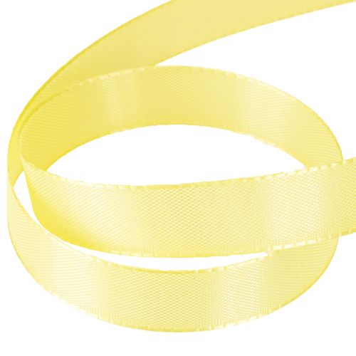 Artikel Dekorativt bånd taftbånd gavebånd lys gul 15mm 50m