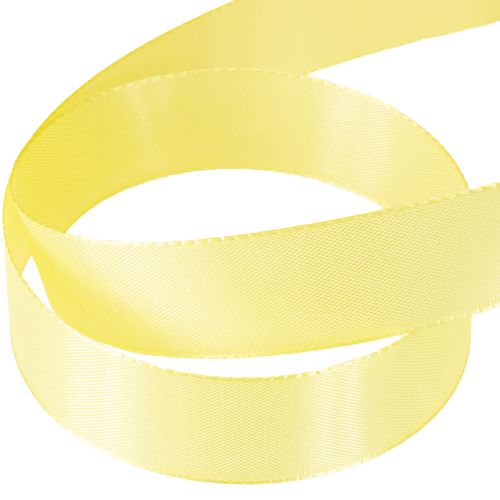 Artikel Dekorativt bånd taftbånd gavebånd lys gul 25mm 50m