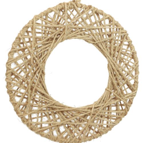 Artikel Dekorativ ringjutebeklædt hængedekoration Boho dekoration Ø28cm 4stk