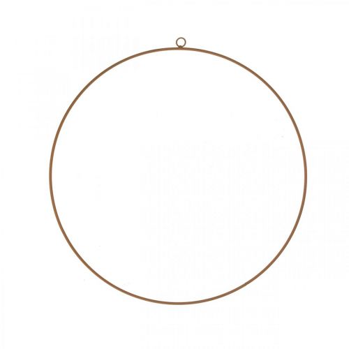 Dekorationsring metal, metalring til ophængning, dekorativ ring patina Ø28cm 4 stk