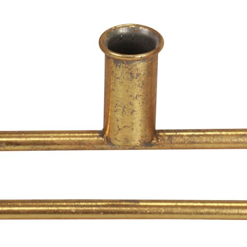 Artikel Dekorativ ring med fod lysestage metal dekoration guld Ø44,5cm