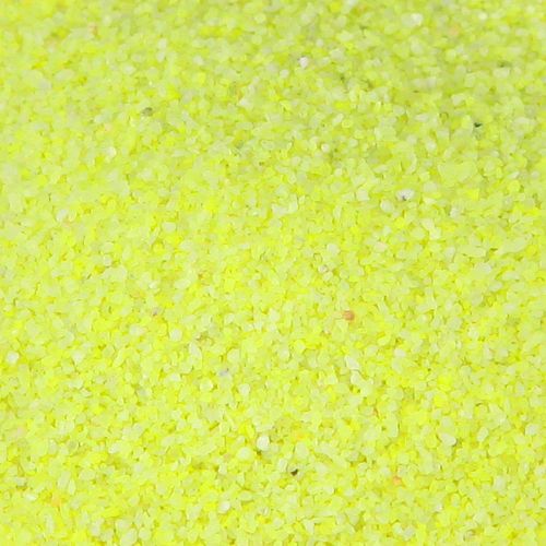Artikel Dekorationssand gul neonfarvet sand 0,5 mm sand neon gul 1 kg
