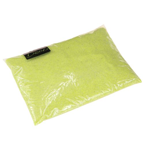Artikel Dekorationssand gul neonfarvet sand 0,5 mm sand neon gul 1 kg