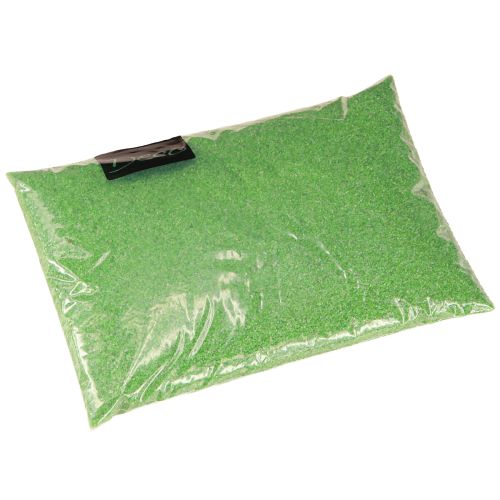 Artikel Dekorationssand grønt neonsandfarvet sand 0,5 mm neongrønt 1 kg