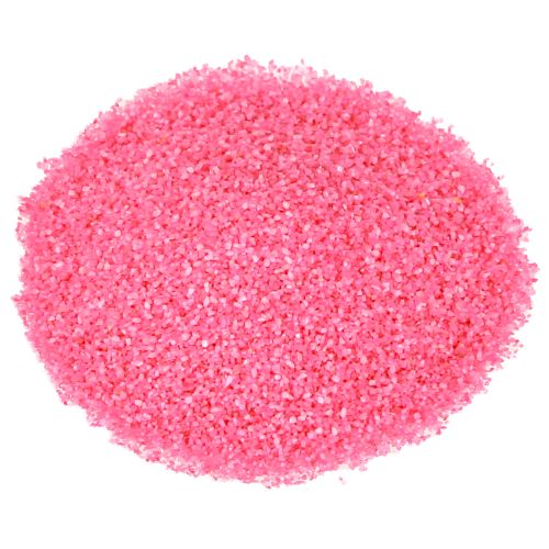 Dekorationssand lyserødt hobbysand farvet sand 0,5 mm neonpink 1 kg