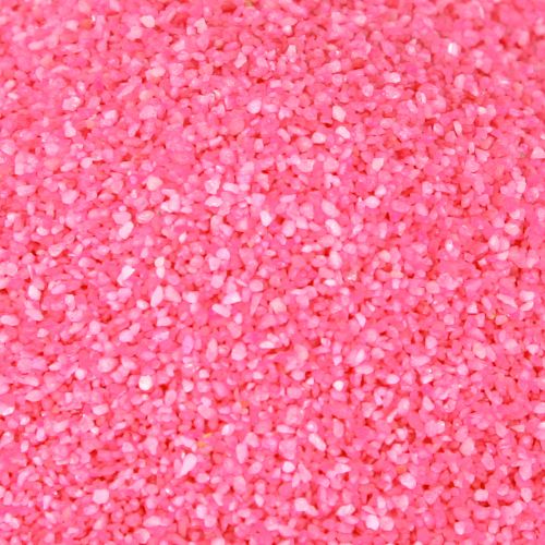Artikel Dekorationssand lyserødt hobbysand farvet sand 0,5 mm neonpink 1 kg