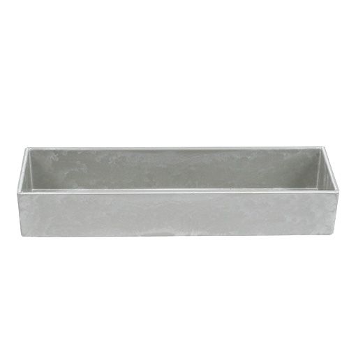 Artikel Dekorativ skål firkantet grå 32cm x 10,5cm H5cm