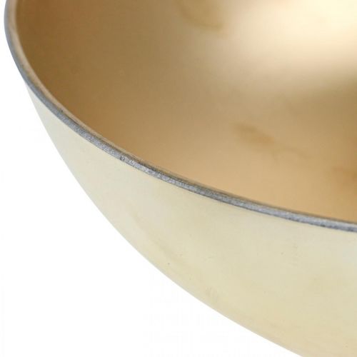 Floristik24 Dekorativ skål guld planteskål plast Ø30cm H9cm