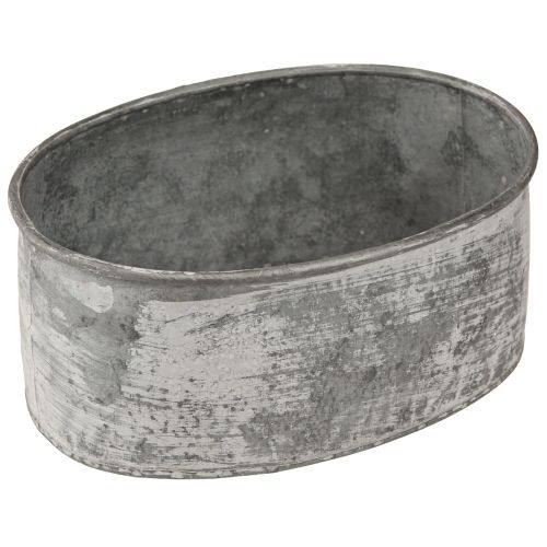 Artikel Dekorativ metalskål oval grå L22,5/19,5/16 cm sæt med 3