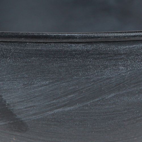 Artikel Dekorativ metalskål med dekorativ ring antracit Ø22,5cm H33cm
