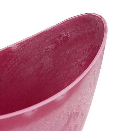 Dekorativ skål plastik pink 20cm x 9cm H11,5cm, 1p
