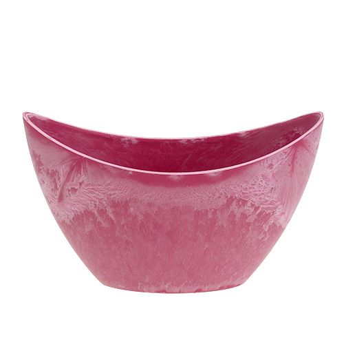 Artikel Dekorativ skål plast pink 20cm x 9cm H11,5cm 1 stk