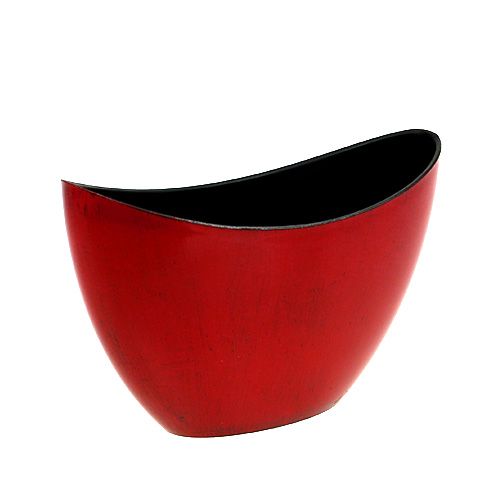 Artikel Dekorationsskål plast rød-sort 24cm x 10cm x 14cm 1 stk