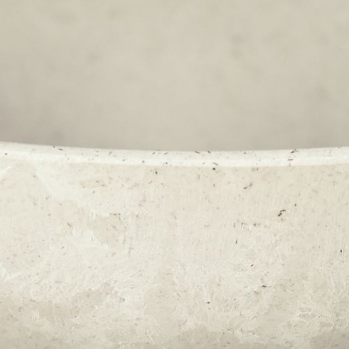 Floristik24 Dekorativ skål med bund plastikskål rund cremefarvet Ø19cm H8cm