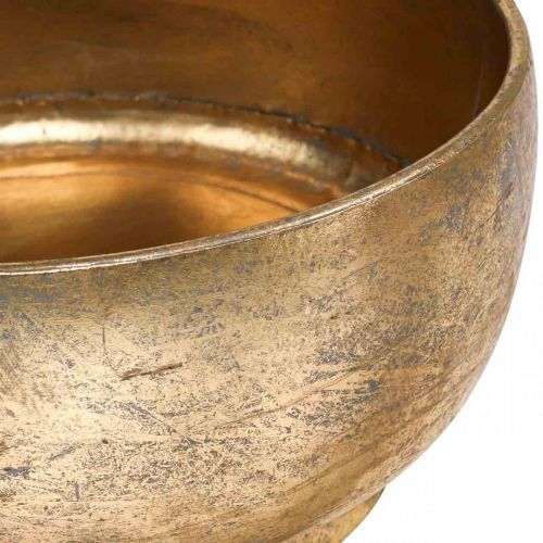Floristik24 Dekorativ skål metal gyldent antik look Ø23,5/33/43 cm sæt af 3