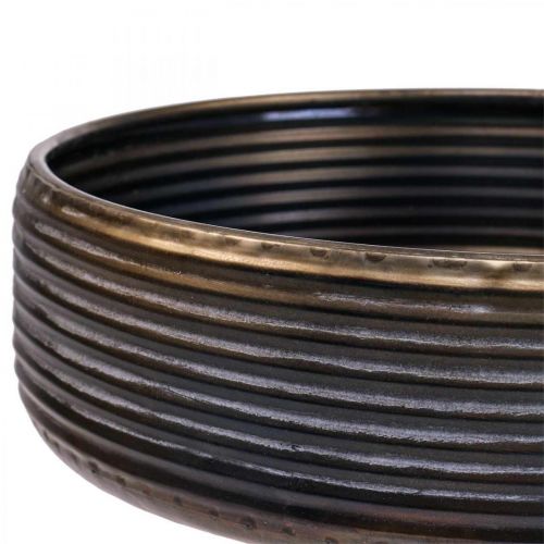 Dekorativ skål stor skål metal antik look 30/38/46 cm sæt med 3