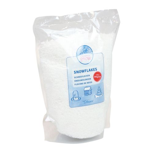 Artikel Dekorative sne kunstige snefnug snepulver snehvide 200g