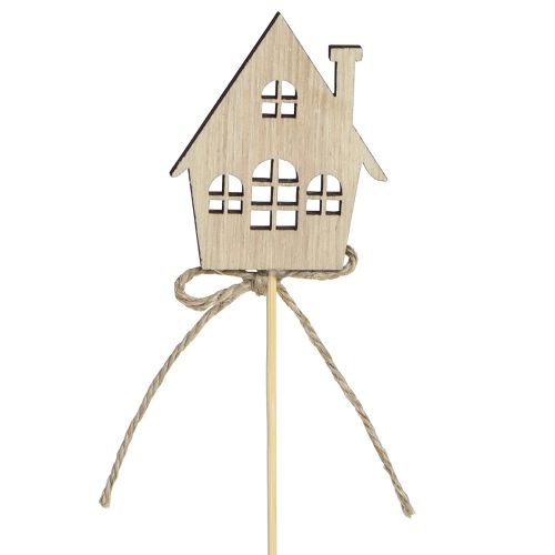 Artikel Pyntestik juledekoration huse træ 4,5x5cm 12 stk