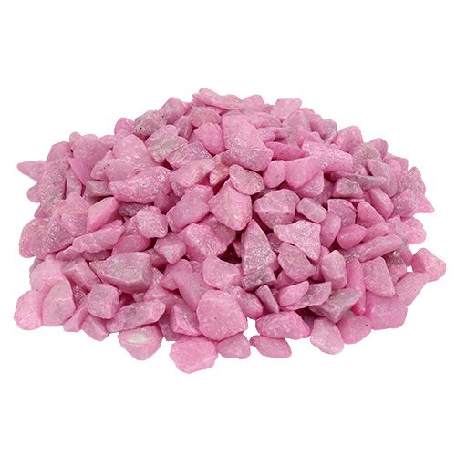 Floristik24 Dekorative sten 9mm - 13mm pink 2kg