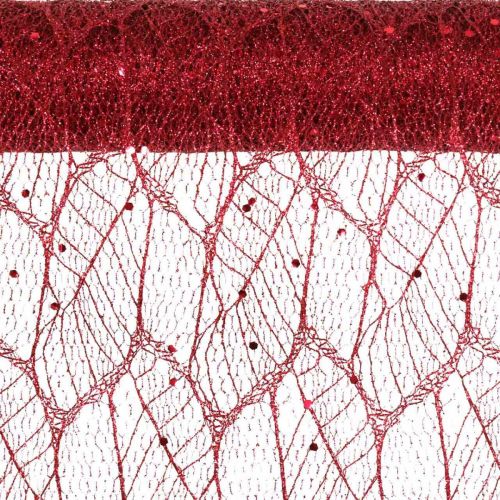 Artikel Jul Deco Stof Polyester Rød x 2 assorteret 35x200cm