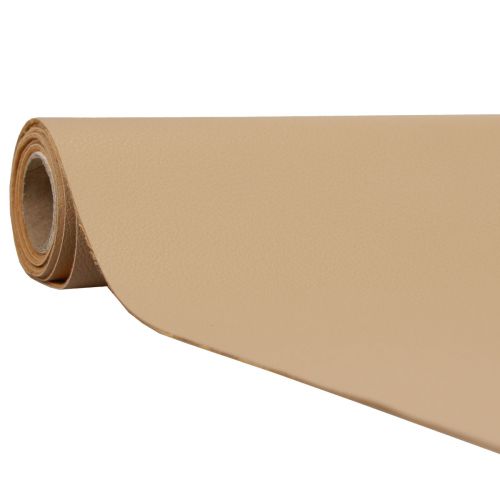 Artikel Imiteret læder beige dekorativt stof læder bordløber 33cm×1,35m