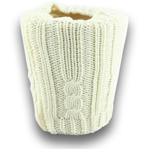 Floristik24 Dekorativt strikket rør 11 x 21 cm fløde 2stk