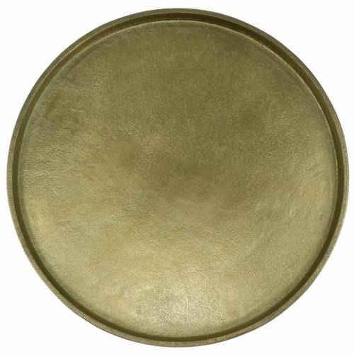 Floristik24 Dekorativ plade ler Ø30cm guld