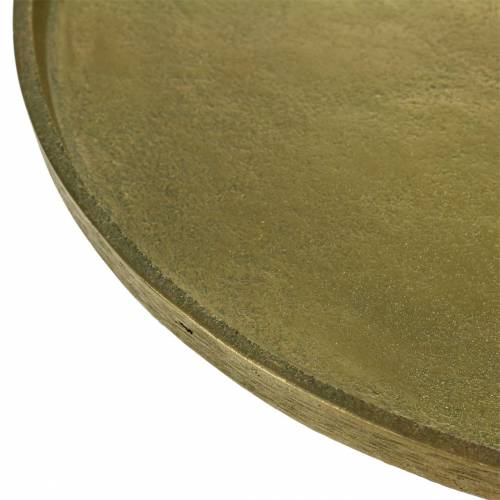 Floristik24 Dekorativ plade ler Ø30cm guld